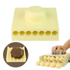 Enrolador Boleador de Doces Amarelo Blue Star 8g/12g/16g/20g Porcionador Docinhos Brigadeiro