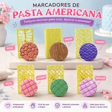 Marcador De Pasta Americana Para Biscuit Decoração Textura Bolo Confeitaria Vários Modelos BlueStar