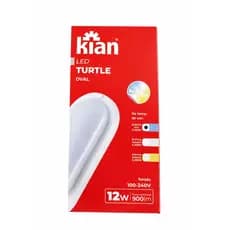 Luminária Arandela Tartaruga Led 12w Bivolt Branca Oval