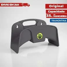 Suporte fixo Para Mangueira jardim Até 30 Metros Tramontina kit Reforçado Com 2 Parafusos e 2 Buchas Para Fixação