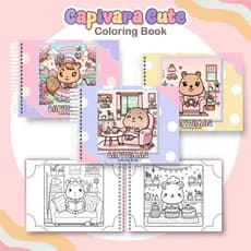 Livro de Colorir Capivara