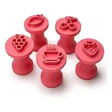 Carimbo Brigadeiro Kit 7 Frutas Melancia Uva Maçã Pera