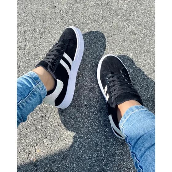 Tenis Feminino De Camurça Leve e Confortavel Sapatenis Barato Dia a Dia