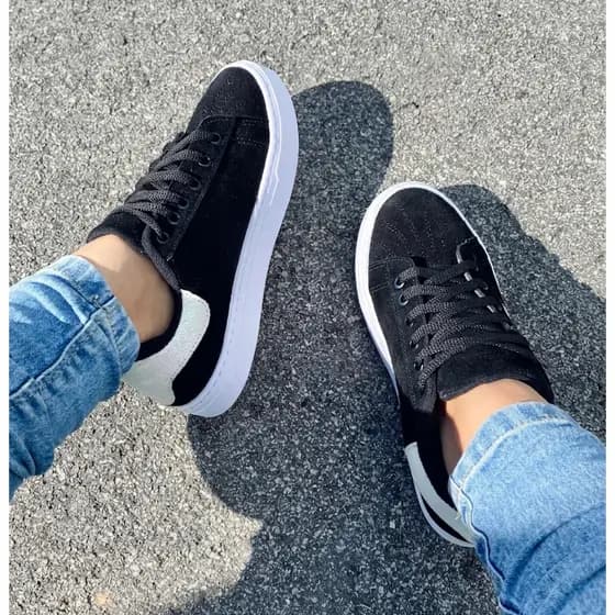 Tenis Sapatenis Feminino Camurça Confortalve e Estiloso