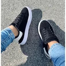 Tenis Sapatenis Feminino Camurça Confortalve e Estiloso