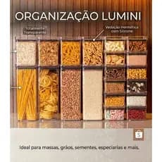Pote Hermético Lumini Paramount Porta Mantimentos Alimentos Quadrado Redondo Design Funcional