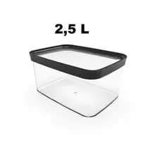 Potes Herméticos 2500ml (2,5 Litros) Porta Alimentos Feijão Macarrão
