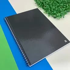 Caderno Universitário Capa Dura Preto 1 / 10 / 15 ou 20 Matérias Espiral 70 a 280 Folhas