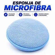 Esponja aplicadora de Microfibra Para Selante, Ceras e Polimento Automotivo Carros - Nor