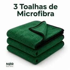 Kit 1/2/3 x Toalha De Microfibra 40×60 350 Gsm – VERDE ESCURO  NORDETAIL