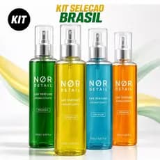 Kit Aromatizante Automotivo Seleção Brasil 4 Fragrâncias Spray - (Edição Especial)