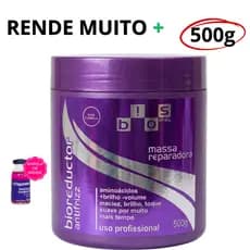 Máscara Selante Escova Progressiva de Uva Para cabelo Liso Perfeito 500g WF Biosstraty + ampola