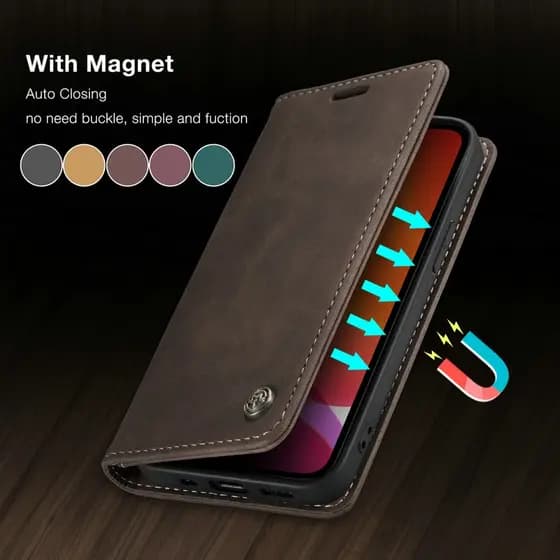 Capa Carteira De Couro Flip Para Samsung Galaxy , S22 , S23 , S24 , S25 , S26 Ultra Plus , S20FE , S21FE , S25FE , S24FE