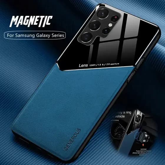 Para Samsung Galaxy S26 S25 S24 S23 S22 Ultra Plus S25FE S24FE S23FE S21FE S20FE Capa De Couro TPU Caso Suporte Magnétic