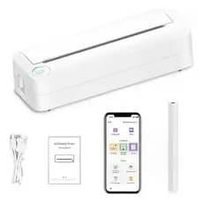 Impressora Portátil A4 Impressão Térmica Sem Fio Recarregável Bluetooth Android IOS X8