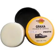 graxa profissional polidor de sapatos horizonte 140g para sapatos bota militar restaura e da brilho + brinde