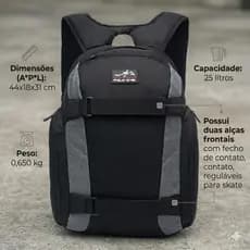 Mochila Masculina Polo One Reforçada Esportiva Skate Bag