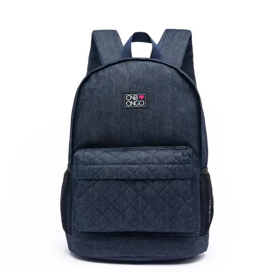 Mochila Bolsa Onbongo Feminina Jeans Reforçada