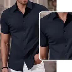 Camisa Social Masculina Slim com Elastano – Não Amassa e Veste Perfeito