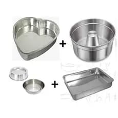 Kit Com 4 Assadeiras Bolo Pudim Coração Ballerine Em Aluminio If35 ***últimas Unidades***