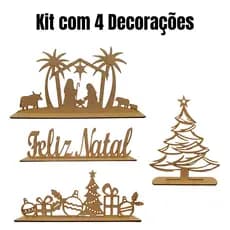 Decoração Natal, para Festa, Mesa, Enfeite