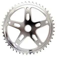 RODA DENTADA COROA  AÇO 40D 5 BRAÇOS CRM C/FURO