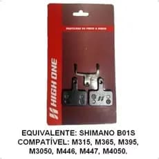 Pastilha De Freio a Disco High One Tipo Shimano MT200 M395 M446