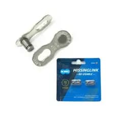 Emenda Corrente Kmc 9v Power Link Silver Prata - Speed Mtb