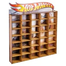 Porta 35 Hotwhells Monster Trucks Carrinhos Mdf Adesivado