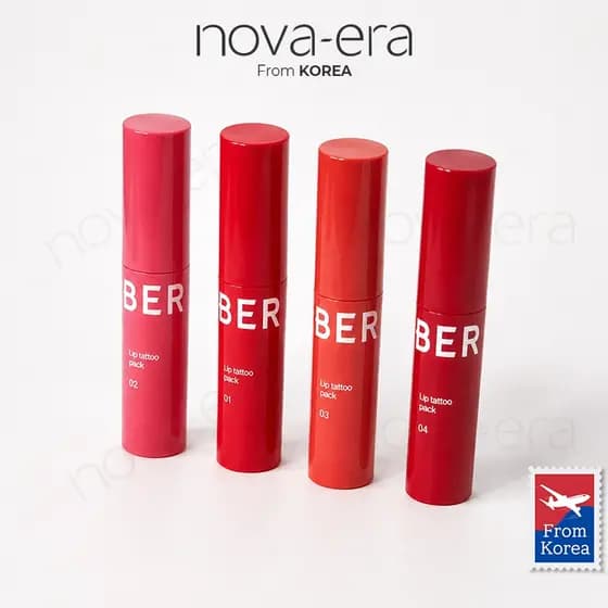 BERRISOM Lip Tattoo Pack Peel Off Tint Long Lasting Natural Lip Color