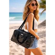 Bolsa em PVC ideal para praia e piscina, Academia e esportes, Viagens e passeios, Maternidade, estética