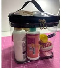 Necessaire Transparente PERSONALIZADA | Maquiagem, porta shampoo, Manicure, Maternidade, medicamentos.