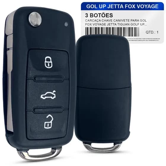 Chave canivete Gol G6 Jetta Amarok Up Fox 2012 2013 2014 2015 2016 2017 2018