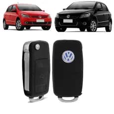 Chave Canivete Volkswagen Gol G4 G5 Fox Polo Hatch Sedan Golf 3 Botões