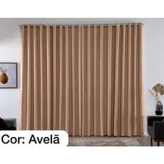 Cortina Blackout Sala e Quarto Em Tecido 4.00 X 2.70 Corta Luz Varão