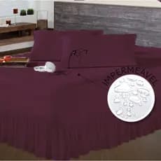 Kit Protetor Colchão King Impermeável + Saia Box Matelado