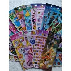 60 Cartelas Adesivos Stickers Infantil - Personagem