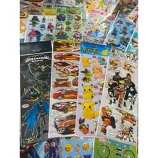 90 Cartelas Adesivos infantil - Personagens Variados
