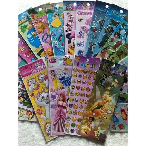 Kit 1000 Adesivo Infantil Sticker Vários Personagens Atacado