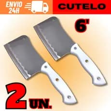 Cutelo De Inox 6" Profissional Machadinha de Açougueiro Para Cortar Ossos Carnes Aves Envio Rápido