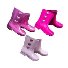 Galocha Bota Infantil Moda Menina Chuva Borracha Glitter