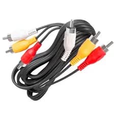 Cabo De Audio E Video 3rca X 3rca Reforçado