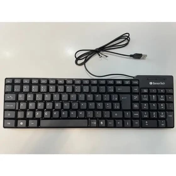 Teclado USB BansonTech Bs 2101 ou Teclado USB Português Bansontech BS 702
