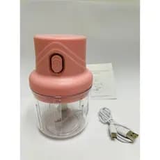 Mini Moedor Alho Elétrico Sem Fio Cortador/Triturador