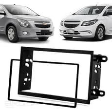 Moldura Gm Onix / Prisma / Spin / Cobalt - 2 Din Preta