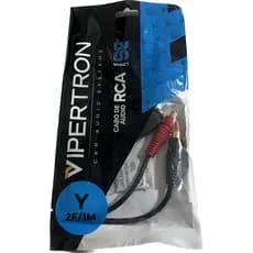 Cabo Rca Y 2f / 1m Vipertron Linha Emborrachado Preto SE