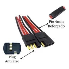 Chicote 4 Vias De 4mm Plug Rapido