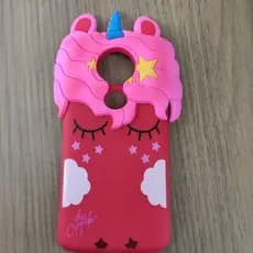 Capa de celular infantil Motorola Moto E5 plus unicórnio desenho Envio imediato