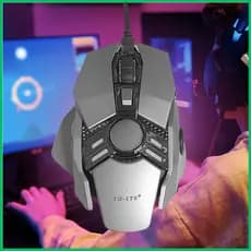 Mouse Gamer RGB Com Fio Usb 3200 DPI 7 Botões TD-LTE S280 Regulagem de Peso Fio Reforçado Trançado