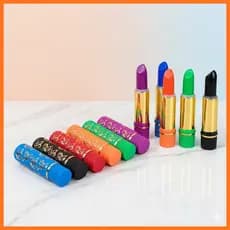 Kit 6/12 Batom Mágico Colorido Matte 24 Horas Longa Duração da Vovó Febella